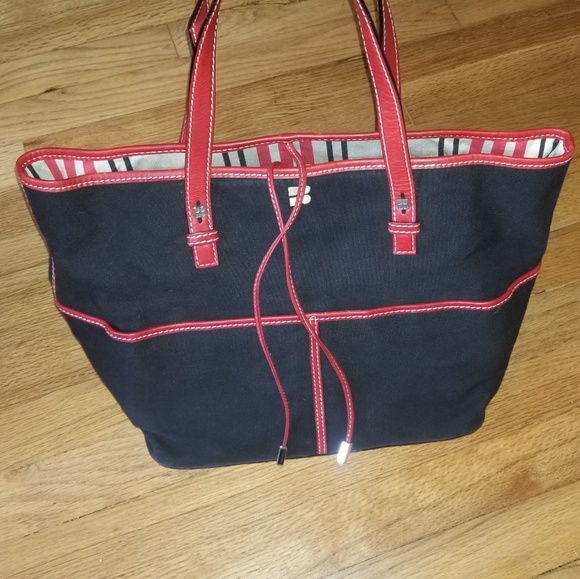 kate spade Handbags - Kate Spade Leather & Canvas Tote